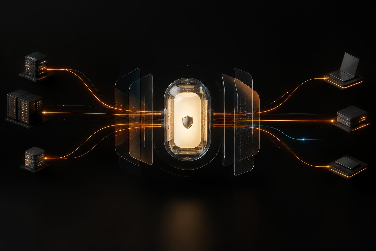 A protected data capsule linking a browser, edge network, storage and model provider